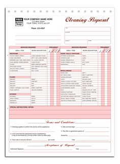 house cleaning proposal template commercial cleaning bright touch cleaning proposal forms free