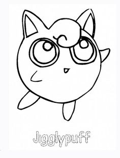 Jigglypuff Pokemon Wink Coloring Page Download Print Online