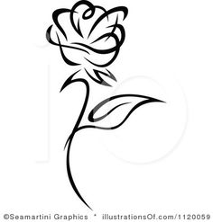 rose clip clipart border roses tattoo royalty illustration vector flower single panda tattoos rf heart flowers bouquet clipartkid bud tradition