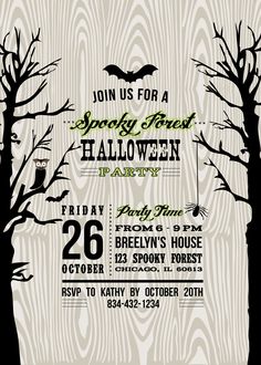 free halloween invitation printables