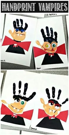 handprint vampire halloween craft for kids crafty morning handprint vampire crafts for kids its a fun halloween art project for kids to make