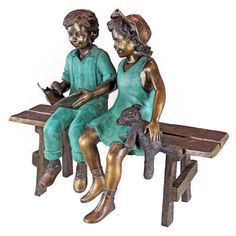 Black boy and girl pickaninny statues 5