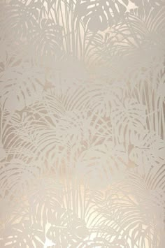 Fluffy palm leaves made of flock fibres in a grey-white hue create a tactile relief which stands out in an almost three-dimensional way from the pearl-beige background. Luxury that is a delight for all senses, the charm of exotic palm groves at dusk: Let your exotic summer fairytale come true. #interiorideas #wallcovering #wallcovering Art Deco, Iphone, Tapestry, Designer Wallpaper, Metallic Wallpaper, Wall Design, Pattern Wallpaper