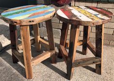 Indonesian Balinese Handcrafted Wooden Fish Stand//Table