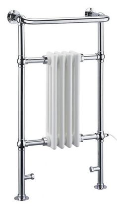 White 930 mm x 452 mm Milano Elizabeth Electric Traditional Heated Towel Rail White 930 mm x 452 mm Milano Elizabeth Electric Traditional Heated Towel Rail