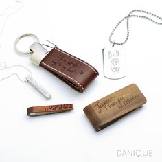Wooden Accessories Company Wooden Tie Clips with Laser Engraved Arrows Right Design Cherry Wood Tie Bar Engraved in The USA