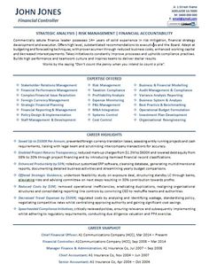 cfo resume example