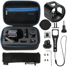 CNC Aluminum Alloy Housing KANEED Housing Shell CNC Aluminum Alloy Protective Cage Kit with Metal Wrench /& Lens Cap /& Screw /& Tripod Adapter for GoPro HERO5 Session //HERO4 Session//Hero Session Black