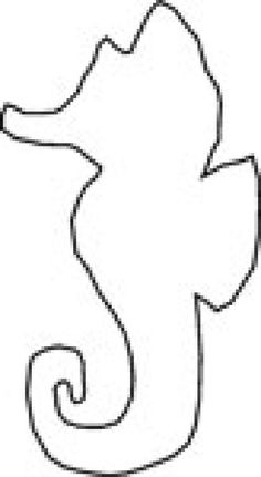 seahorse template vbs pinterest seahorses template and craft seahorse template