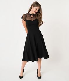 1940s Voodoo Vixen Penelope Velvet Dress 1930s 1950s Vintage Inspired