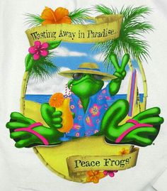 NEW PEACE FROGS 1.25/" RIGHT ON BUTTON