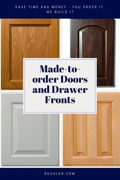 Replacement Kitchen Cabinet Doors Mdf Shaker Style 11 95 Save Time And Money With Quality Made To Your Order Doors Drawer Fronts Several Wood Species Styles Are Available