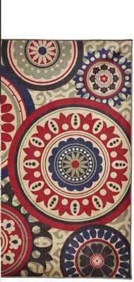 debbie travis 5 x 7 medallion indoor outdoor rug for the deck flyers outdoor rug