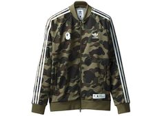 BAPE x adidas adicolor Track Top Olive Cargo FW18 BAPE x adidas adicolor Track Top Olive Cargo FW18