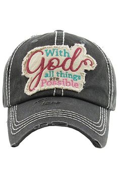 NWT Cowgirl Hot Pink Black Hat Horseshoe Star Womens cap Embroidered Adjustable
