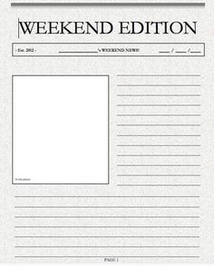 news article template