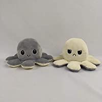 UAIUI 1 pi/èce Pieuvre Mignonne en Peluche Jouets Poup/ée de Poulpe Flip Double-Sided Poup/ée danimaux en Peluche de Poulpe R/éversible Doux Cadeaux de Jouets Cr/éatifs pour Enfants Famille Amis