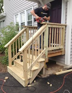 build wooden exterior steps yard diy pinterest editor gardens