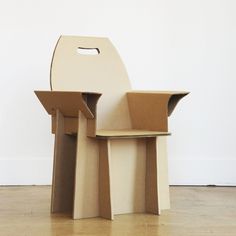 cardboard furniture design. recycled cardboard chair by nube green furniture design