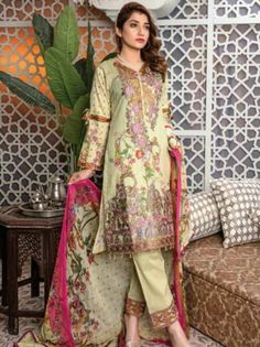 LADIES DESIGNER MUNIRA WOMENS READY MADE EMBROIDERED LAWN SUMMER SALWAR KAMEEZ