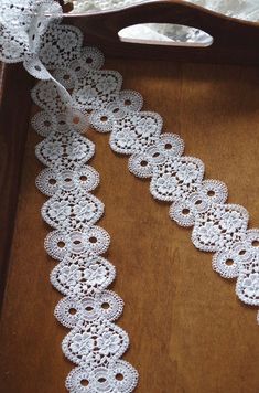 5 m White Nottingham Lace Width 1.6 cm