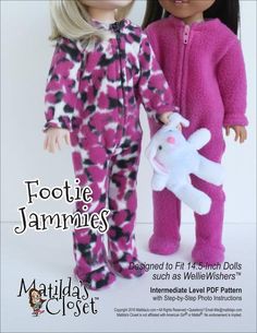 Pink Pajamas for American Girl Julie 18/" Doll Clothes Widest Variety on Earth!