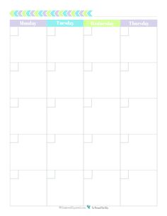 printable blank calendar template making this month blank