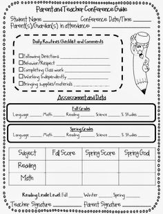 75 best classroom parent conferences images on pinterest in 2018