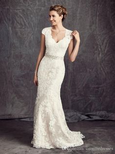 Slim Vintage Wedding Dress