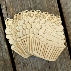 10x Wooden Fairies Hovering Craft Shapes 3mm Plywood Classic Style