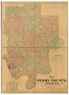 24x36 Vintage Reproduction Historic Map Richmond Indiana Wayne County 1884