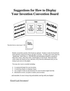 suggestions for how to display your invention convention board by hcj