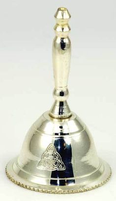 Ideal Brass Triple Moon Altar Bell 5 Pagan Wicca Goddess Ritual Bronze Color
