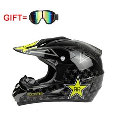 SHT Adult Off-road Helmet DOT Off-road Motorcycle Motocross ATV Motorcycle With Goggles//Mask//Gloves