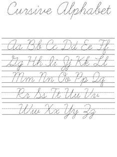 penmanship sheets
