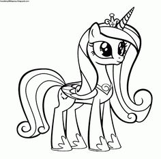 My Little Pony Princess Cadence Coloring Pages