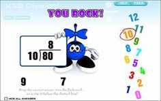 online division flash cards