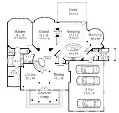 Large one story floor plan. Great layout, love the flow through ... Large one story floor plan. Great layout, love the flow through ...