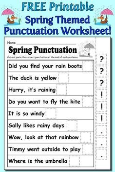 Proper Punctuation Punctuation worksheets Teaching