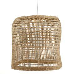 suspension bambou /ø 30 x H 33 cm blanc 60 W Luminaire Calcuta pm
