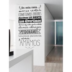 Aprender de sus errores Home Vinilo pared calcomanía Sitcker citar letras palabras de 24 /"