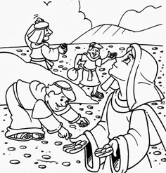 Manna And Quail Coloring Page