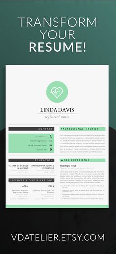 Nurse resume template for modern professionals Suitable as - medical resume Nurse resume template for modern professionals Suitable as - medical resume