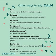60 Best Other Ways To Say Synonyms For The Por English Words Synonyms To The Word Calm Other Ways Say Синонимы к английскому слову