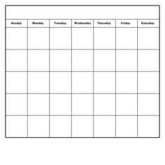 printable blank calendar template organizing blank blank monthly calenders
