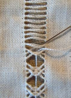 antique vintage hand embroidered boucle stitches folk skirt with scalloped crochet lace edging hem