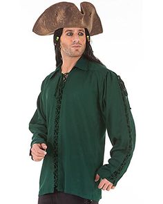 ThePirateDressing Medieval Poets Pirate Early Renaissance Costume Shirt C1116