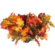 Bulk 5 Stem Artificial Baby S Breath Bushes 14 At Dollartree Bulk 6 Stem Oak Maple Leaf Bushes 14 At Dollartree