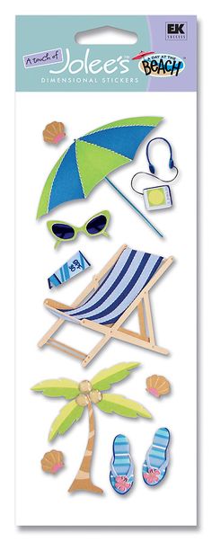 Stickers Dimensional Crafts Scrapbook Cards Summer Handmade Art Customise Shells