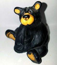 Personalizable Big Sky Carvers Bearfoots Bear Paddle Canoe Ornament